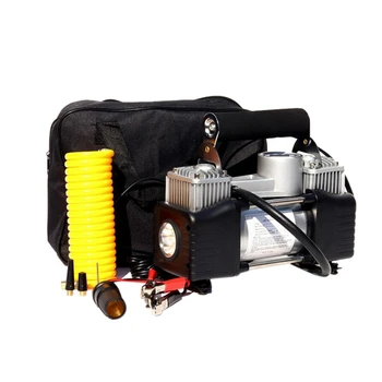 

Car Air Pump, Digital Display Dual-Cylinder Tire Air Pump with Light, Portable Air Pump with Handbag
