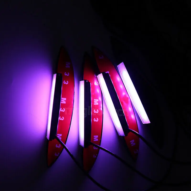 Magic ColorM 4Pcs 6LED Car Wheel LED Eyebrow Lamp Phone App Control Colorful Universal Accessories Interior Ambient Lighting | Автомобили