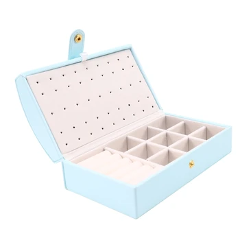 

PU Earring Ring Jewelry Storage Box Bracelet Ring Multifunctional Jewelry Box Storage Box Jewelry Display