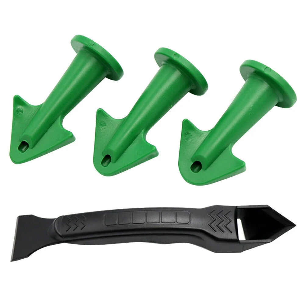 

Silicone Sealant Finishing Tool Practical Floor Grout Multifunctional Sealing Caulk Nozzle Scraper Set Bathroom Reusable Window