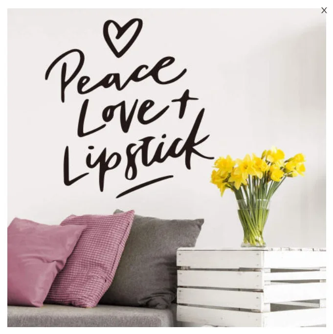 Peace LOVE Generation резные съемные наклейки на стену гостиная спальня диван фон настраиваемый MUA3465