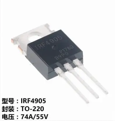 10 шт./лот IRF4905 TO-220 FET IRF4905PBF 74A / 55V 200W | Электронные компоненты и принадлежности
