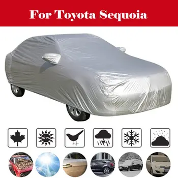 

Waterproof Car Cover Outdoor Sun Shade Snow Rain Protection Dust Proof Cover For Toyota Sequoia
