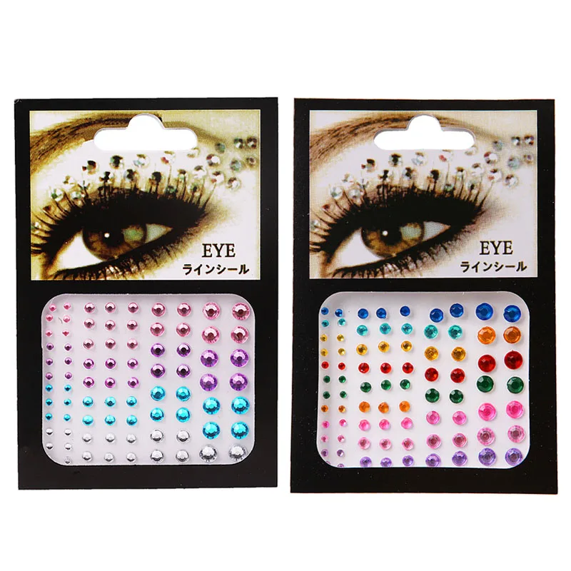 1 Sheet Glitter Tattoo Sticker Diamond Makeup Eyeliner Eyeshadow Face