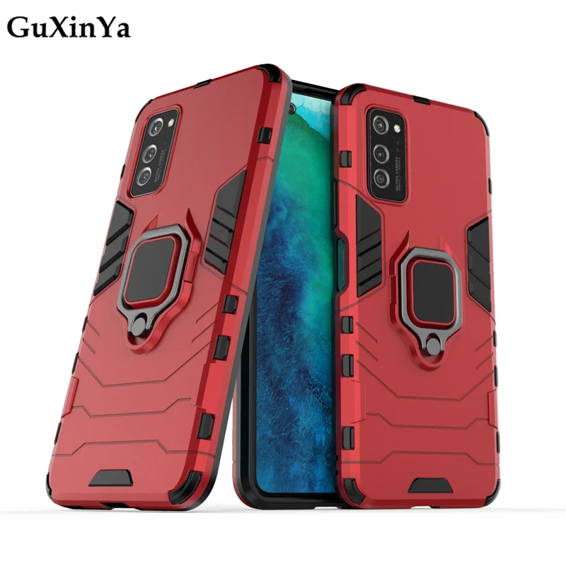 Чехол для телефона Honor V30 Pro чехол s Роскошная Броня магнитное кольцо задняя крышка для huawei Honor V30 Pro Funda Honor V30 Pro Coque 6,57"