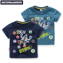 Детская одежда в Корейском стиле; детская летняя футболка с рисунком; короткий рукав; детская одежда; Сеть 9