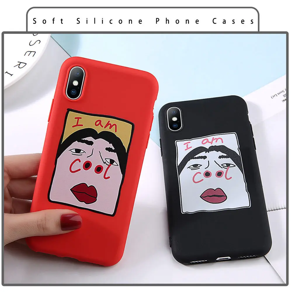 Чехол Ottwn для iPhone 7, забавный мультяшный персонаж для iPhone 11 Pro X XR XS Max 8 6 6s Plus 5S SE, классный мягкий чехол для телефона, чехол из ТПУ