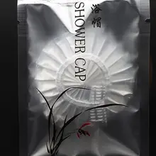 Одноразовая шапочка для душа портативная дорожная индивидуально обернутая большая эластичная Толстая шапочка для ванной для спа-отеля