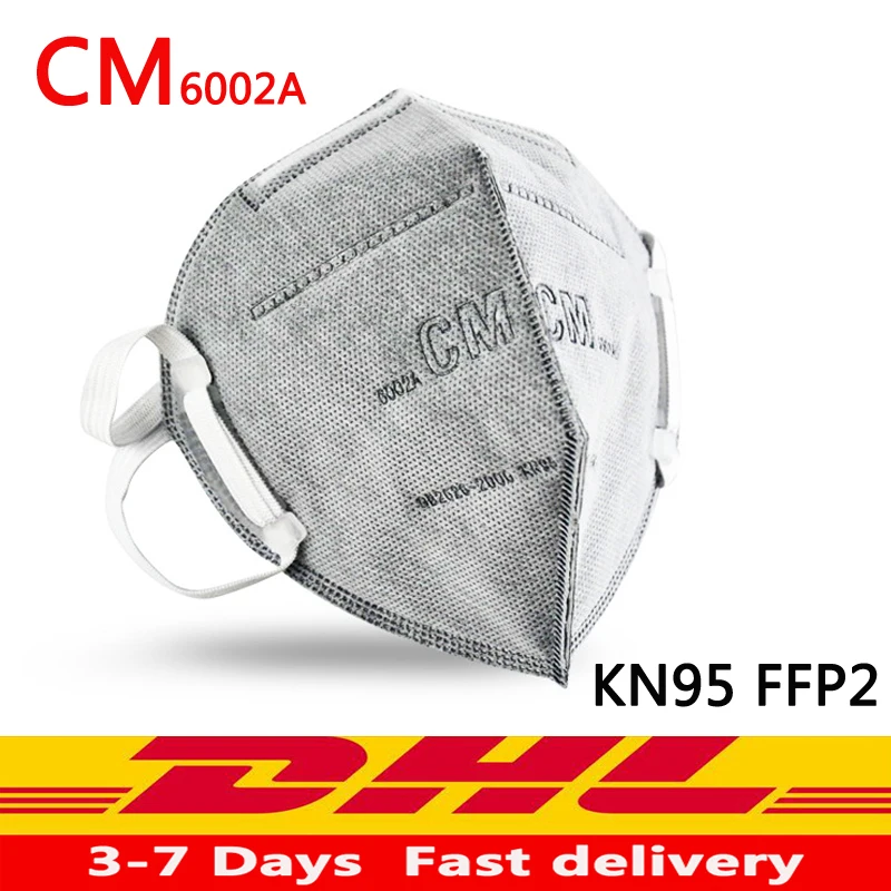

10Pcs KN95 Anti Dust Mouth Face Masks 5 Layer Anti Influenza N95 Cotton Mask Filter PM2.5 Same Protective as KF94 FFP2 CE by DHL
