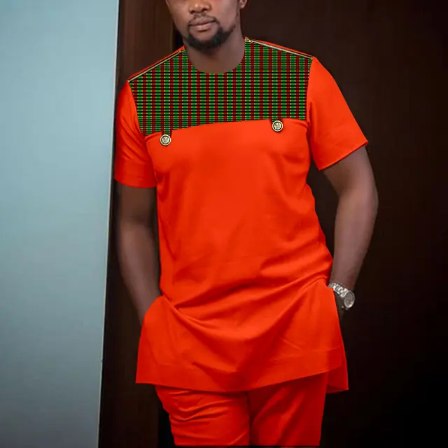 Seyi Short Sleeve Dashiki Outfit - Image 3