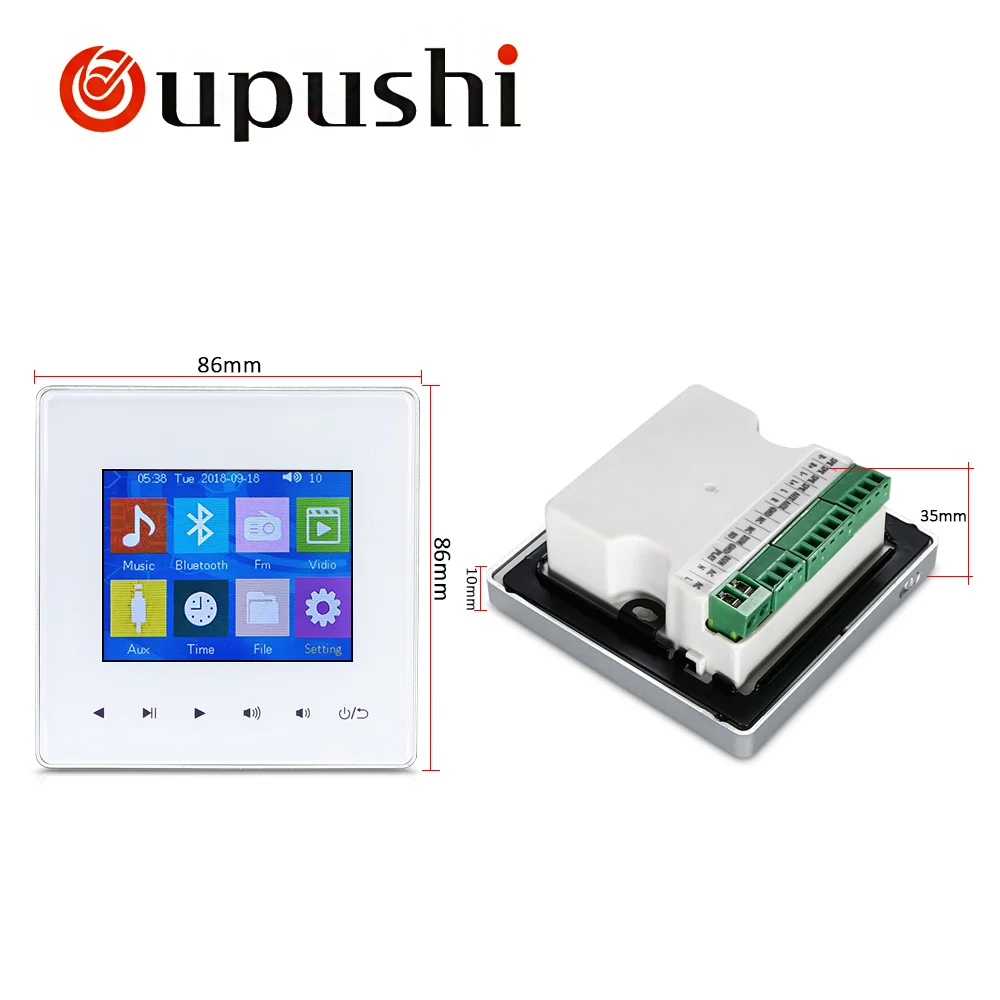 Домашний усилитель oupushi AG 3 цифровой стереоусилитель с Bluetooth настенный сенсорной