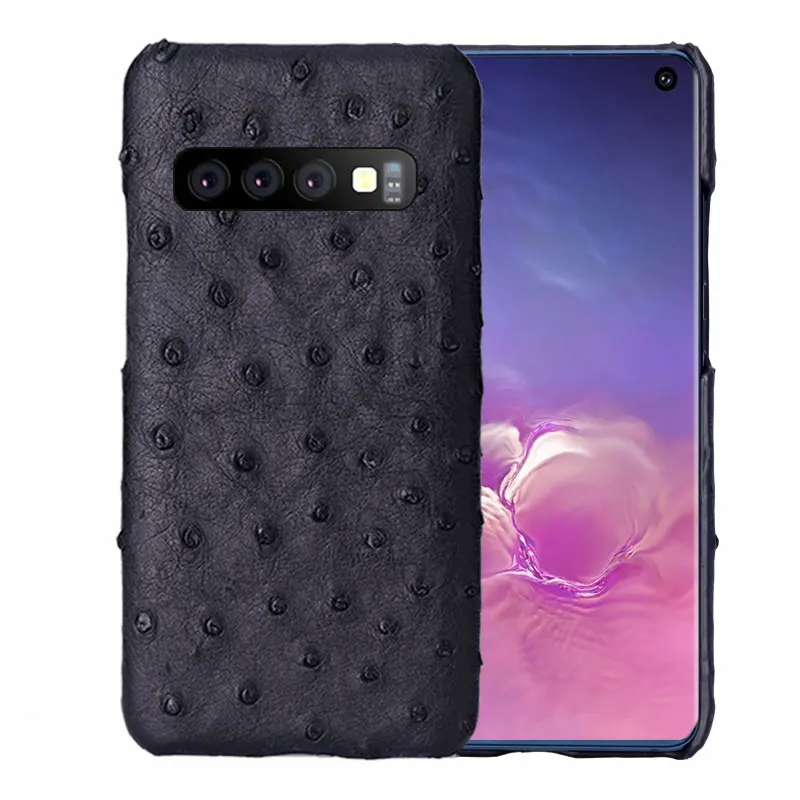 Чехлы для samsung galaxy S10 плотный чехол S10 Plus S10E кожаный чехол для телефона сумка для телефона чехол из кожи страуса Роскошный узор