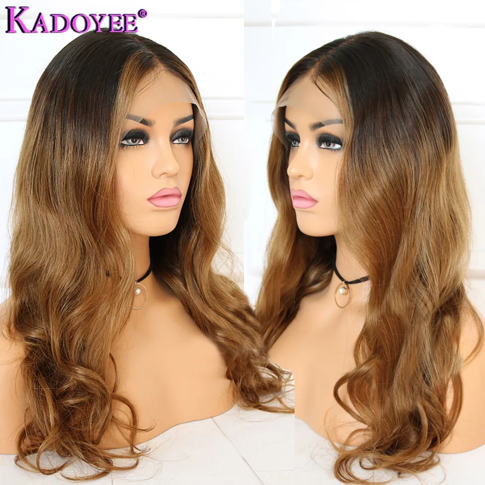 blonde highlighted wig