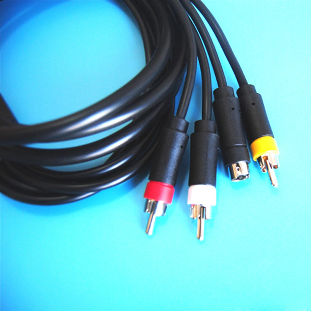Многофункциональный AV S кабель RCA видео аудио для Sega Saturn SS DC PS1 PS2 SNES N64 NGC SFC игровая