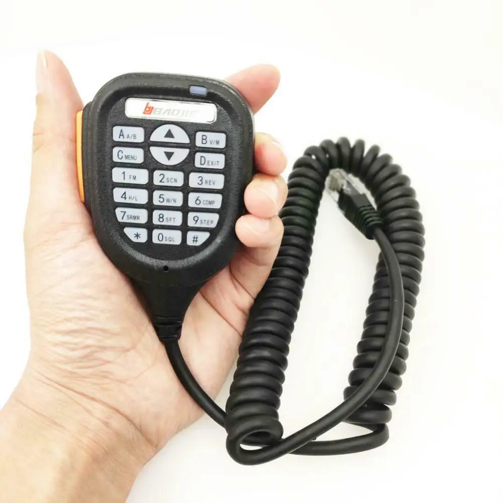 Встроенный микрофон Baojie для двухдиапазонной мини-мобильной радиостанции 25 Вт