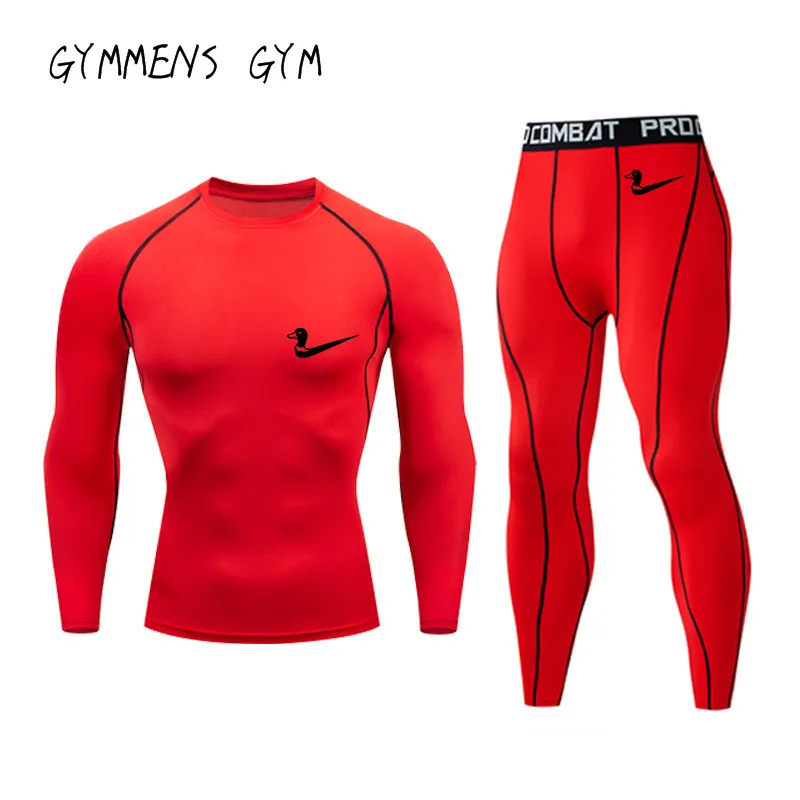 Men's Fitness Breathable Quick-dry Compression Long Sleeve Sportswear Shirt GYM Sports Set Men's Fitness Breathable Quick-dry Compression Long Sleeve Sportswear Shirt GYM Sports Set