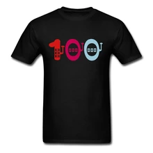 100 slot machine 3 barras de manga corta Camisetas adolescentes nuevo diseño camiseta puro algodón cuello redondo hombres camiseta para grupo