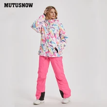 Новинка, высокое качество, зимняя куртка для сноубординга, женский лыжный костюм, брюки, лыжный комплект, ветронепроницаемый, водонепроницаемый, теплый, дышащий, зимний костюм