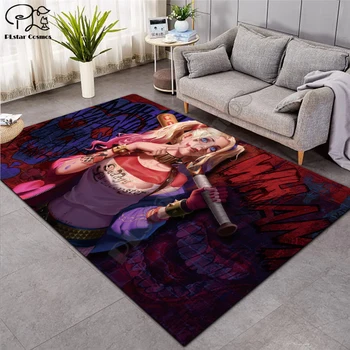 

Harley Quinn carpet Anti-Skid Area Floor Mat 3D Rug Non-slip Mat Dining Room Living Room Soft Bedroom Carpet style-02