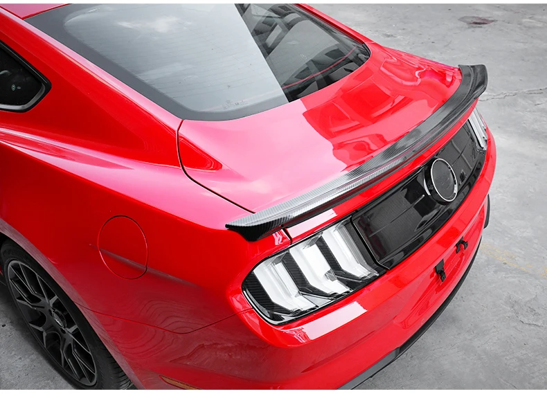 Спойлер подходит для Ford Mustang задний спойлер 2 двери Mustang черный карбоновый задний спойлер