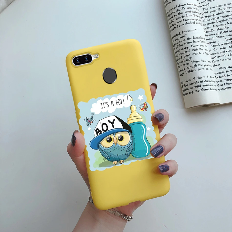 Candy Silicone Cartoon Case For OPPO A5S AX5S A7 2018 AX7 A7N A12 Back Cover Soft Love Heart Phone Cases For OPPO A 12 A 5S Case cases for oppo black