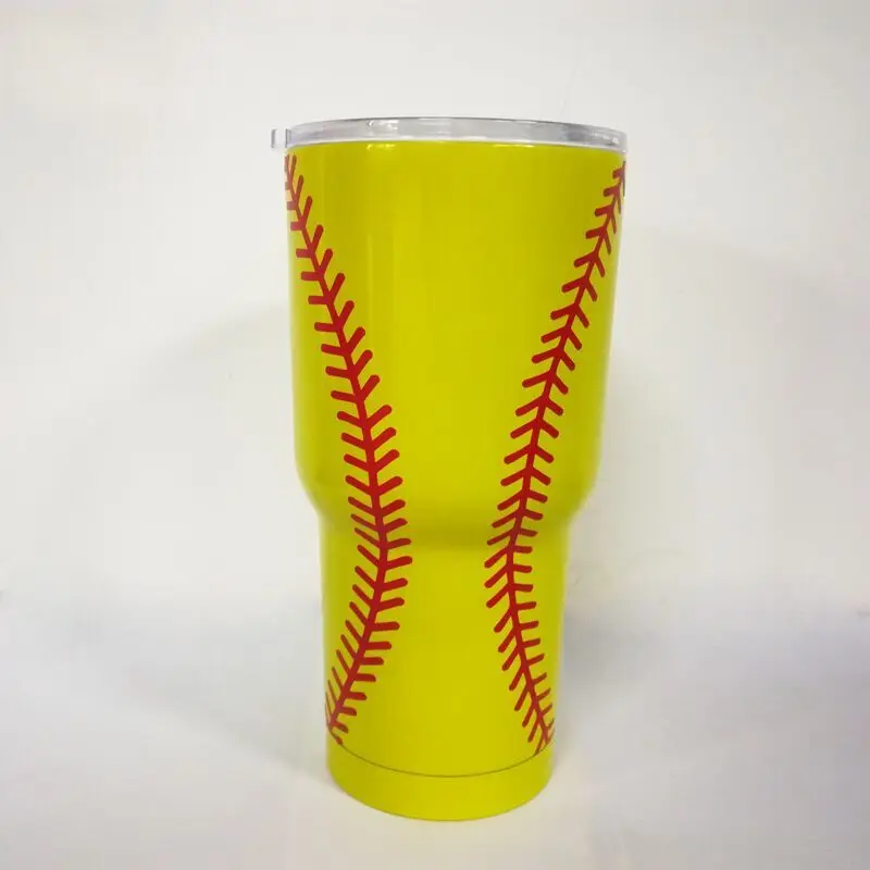 Wholesale 30oz Baseball Tumbler Stainless Steel Double Wall Vacuum Cup Cute Gift For Water Holder Warmer Cup DOM109461
