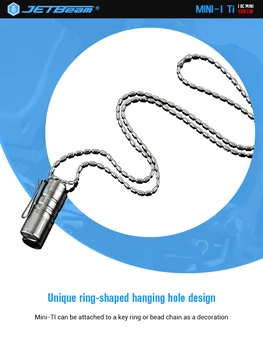 

JETBeam Mini Titanium LED flashlight Outdoor light