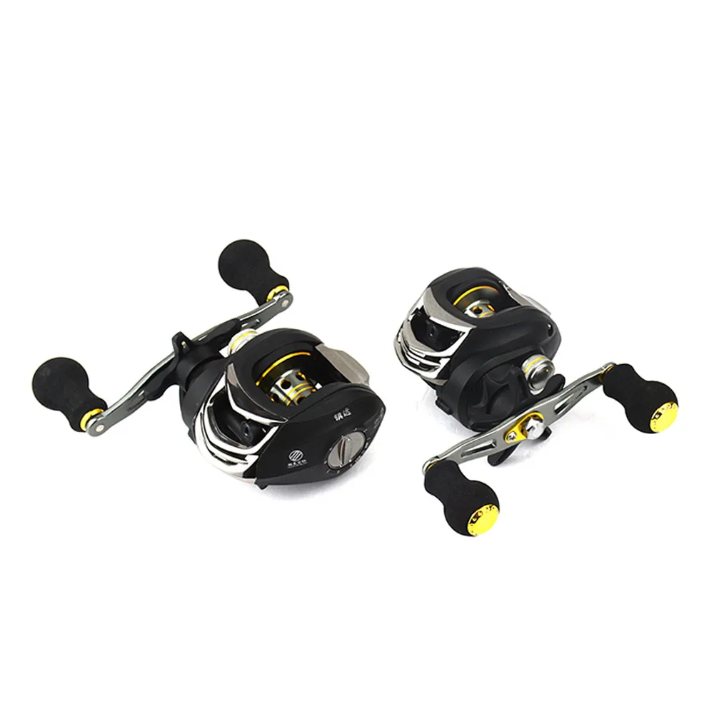 

Casting Fishing Reel Baitcasting Reels 13+1 Ball Bearings Metal Spool EVA Handle Fishing Tackle Saltwater Fishing