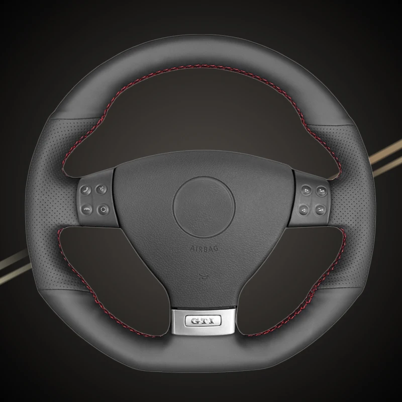Car Braid On The Steering Wheel Cover for Volkswagen Golf 5 Mk5 GTI VW R32 Passat R GT 2005 Auto Braiding Covers Styling | Автомобили и