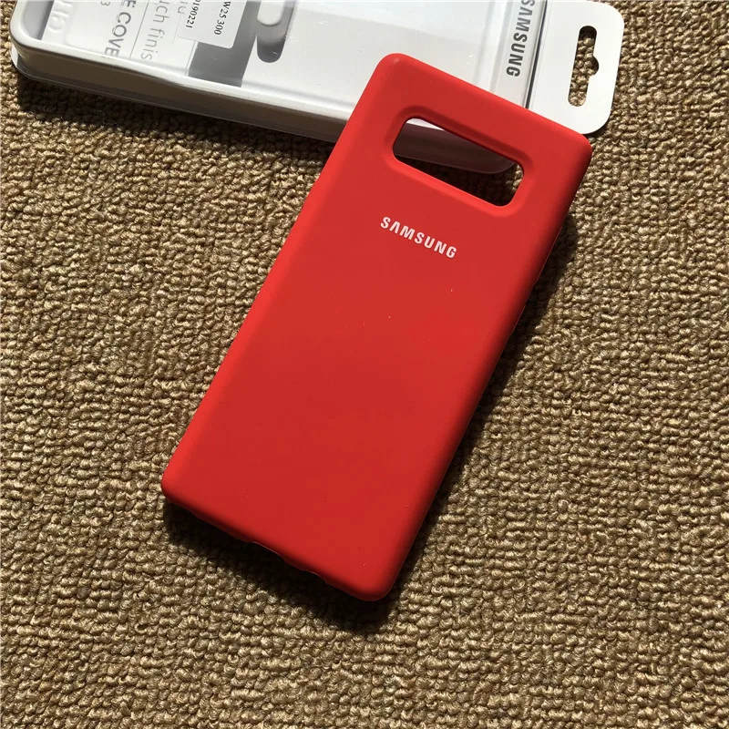 samsung Galaxy Note 8 N950 N950F N9500 Мягкий силиконовый чехол шелковистый сенсорный защитный Жидкий чехол для Galaxy Note8 - Color: red