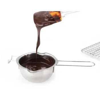 

600ML Stainless Steel Melting Pot Heating Bowl with Handle for Chocolate Baking Tool