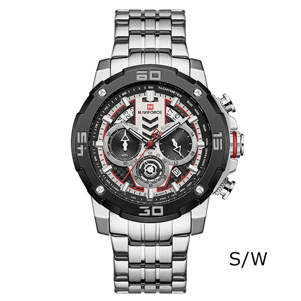 SB Спортивные мужские часы NAVIFORCE, водонепроницаемые, Homme, Топ бренд, Роскошные наручные часы orologio, кварцевые часы, мужские часы - Цвет: SB
