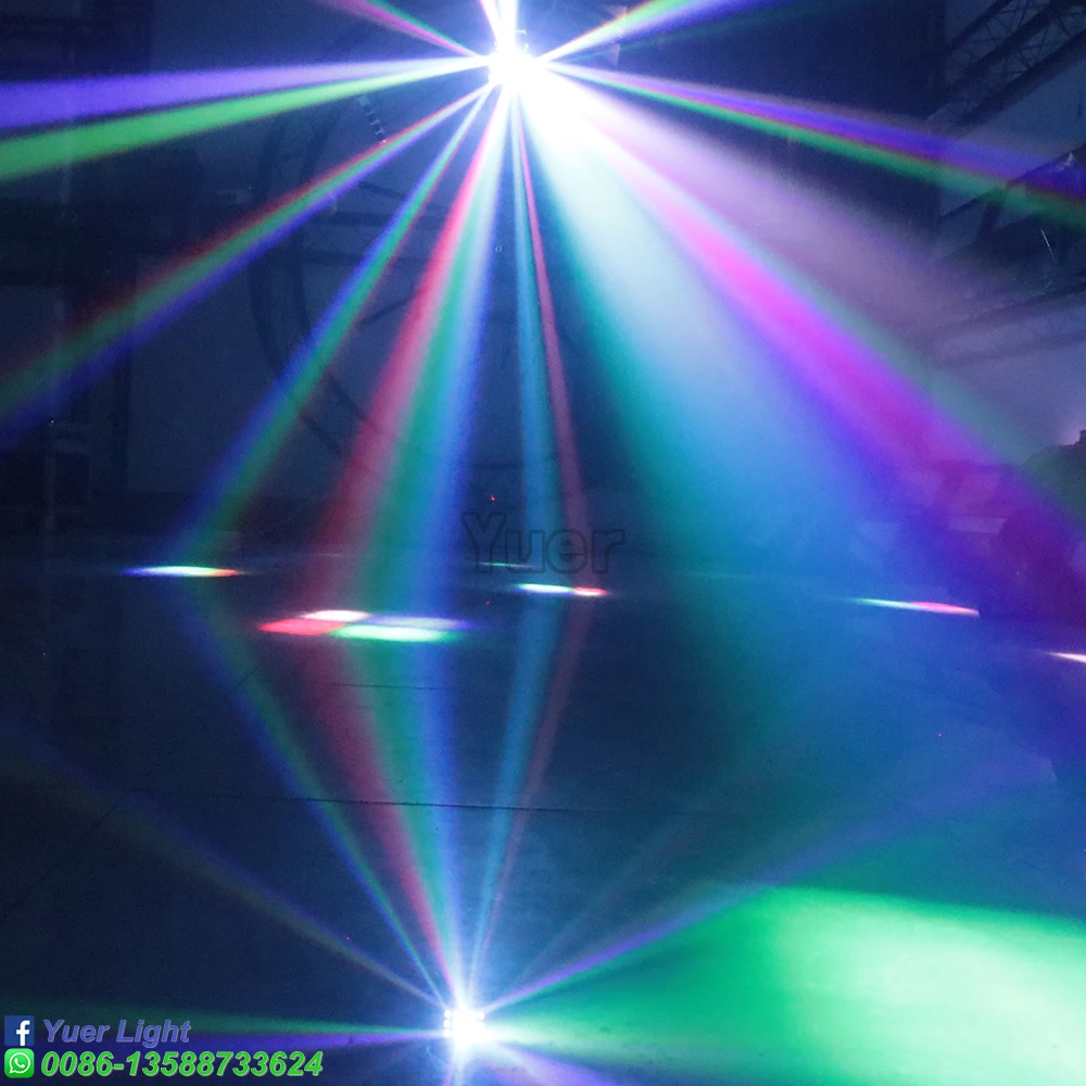 LED DMX Control RGBW Beam Strobe Effect Disco DJ Beam Stage Lighting Effect Disco Bar Light Wedding Butterfly Strobe Par Light
