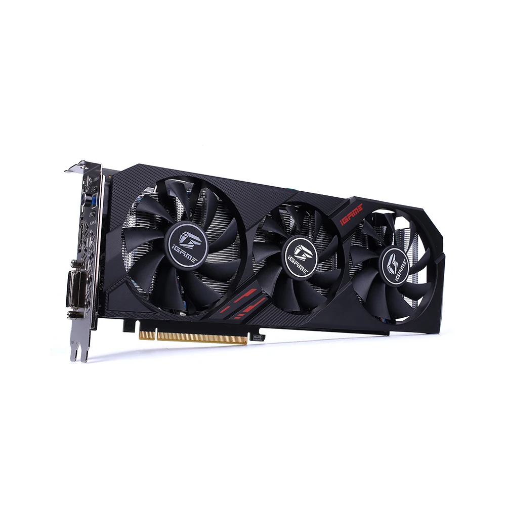Красочные iGame GeForce GTX 1660 супер ультра 6G графическая карта 1830 МГц GDDR6 6 ГБ RGB светильник один ключ разгон GPU для компьютера