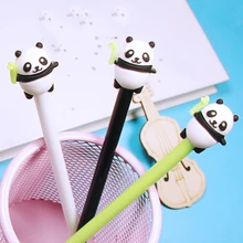 

36Pcs/Pack Creative Chinese Panda Funny Pens Kawaii Gel Pen Cute Ballpoint School Rollerball Stationery Store Kawai Stationary