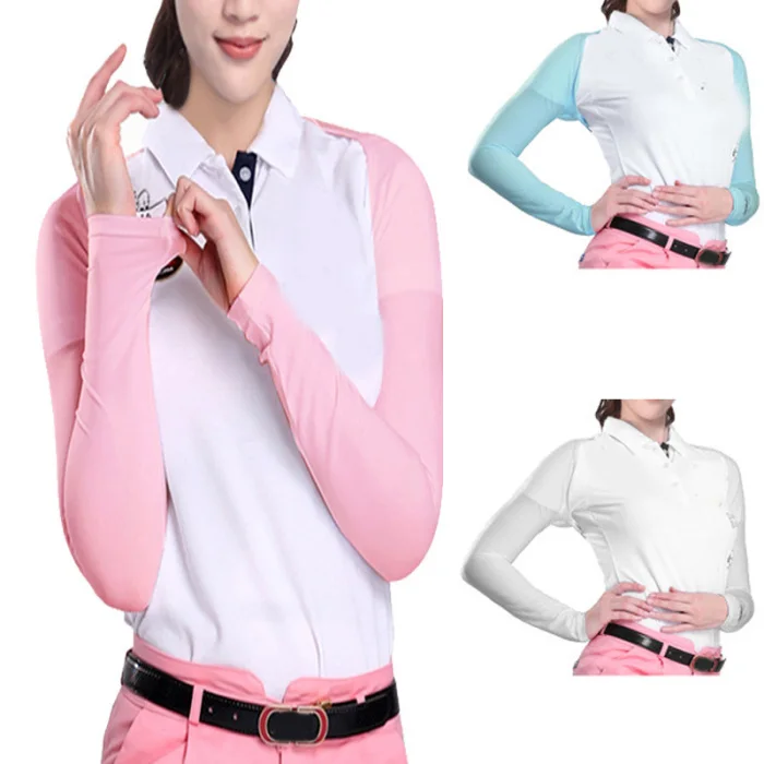 Women Sunscreen UV Golf Cape Sleeve Multifunction Outdoor Ice Shawl Cuff Lady Arm Clothes Summer Bike Cuff Cycling X85