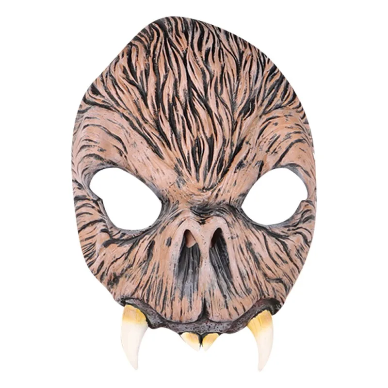 Маска Дьявола на Хэллоуин, латексная демоническая маска, головной убор на Хэллоуин для костюмированного мяча - Цвет: as the picture