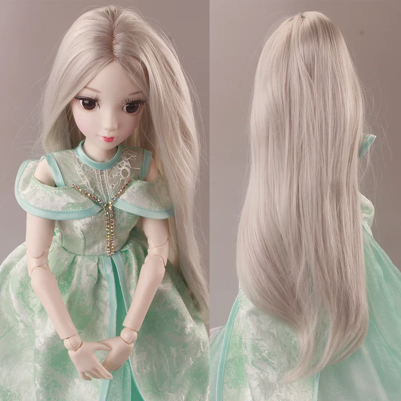 60 см девушка кукла парик длинные волосы для 1/3 Bjd куклы красочные прямые волосы кудрявые волосы SD кукольный парик Аксессуары Детская игрушка-подарок для девочки