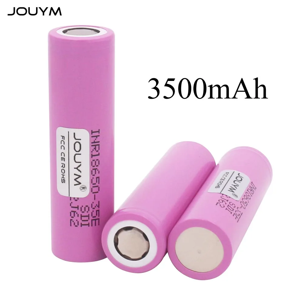 JOUYM аккумулятор 18650 батарея INR18650-35E 3500mAh 3 7 V литий-ионная аккумуляторная |