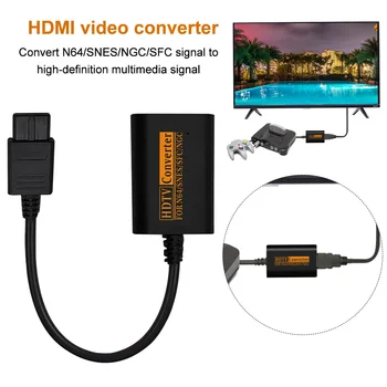 

Video 720P Audio Portable HDMI Converter Universal Ultra Clear Plug And Play Home Game Console Conversion Head For NGC N64 SNES