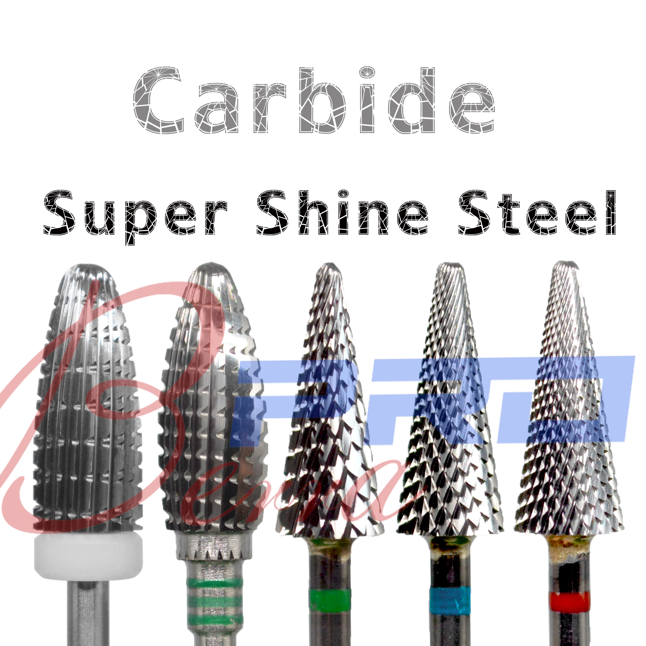 

Proberra Tungsten Carbide Milling Cutter Burrs Nail Drill Bits Machine Cutter File Manicure For Manicure Art Accessories