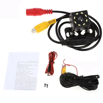 

Universal Plug-In 8 Lights Led Night Car Rear View Camera With Ruler Line 1 Set Reversing Camera