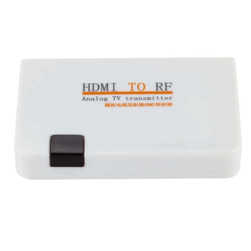 Универсальный HDMI для радиочастотного коаксиального конвертера кабель-адаптер с пультом дистанционного управления для преобразования ТВ - Цвет: White