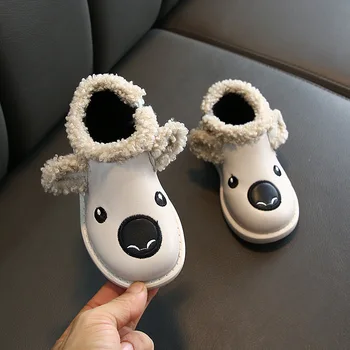 

2020 Winter New Children's Cartoon Boots Girls Snow Boots Boys Cotton Shoes Plus Velvet Baby Shoes Boots Kids Shoes Size 21-30