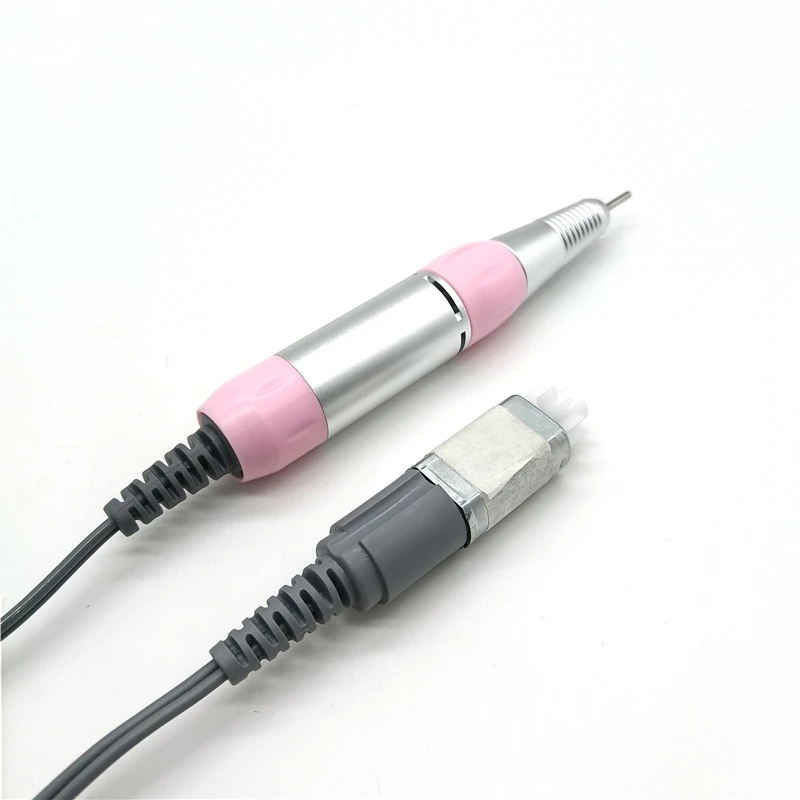 30000 rpm Strong machine Accessories Nail Drill Handpiece Cord power Cable For Electric Nail Drill 10mm Gray Handle Rope nail drill handpiece