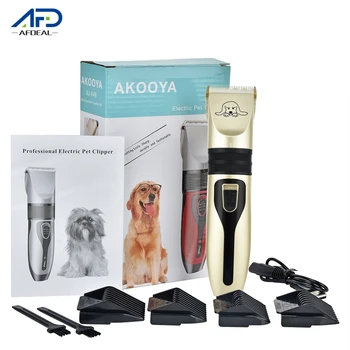 

Rechargeable Dog Hair Trimmer USB Electrical Pet Hair Clipper Remover Cutter Grooming Pets Haircut Machine Set+Spare Blade