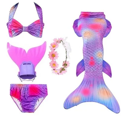 Red 79 set 1 Комплект бикини; купальный костюм для костюмированной вечеринки; Костюм Русалки с моносиновыми плавниками для девочек; детский купальник - Цвет: Red 79 set 1