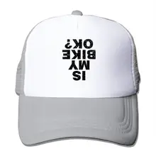 Шляпа с принтом My Bike Okay, летняя сетчатая Кепка с регулируемым ремнем Snapback, 5 цветов
