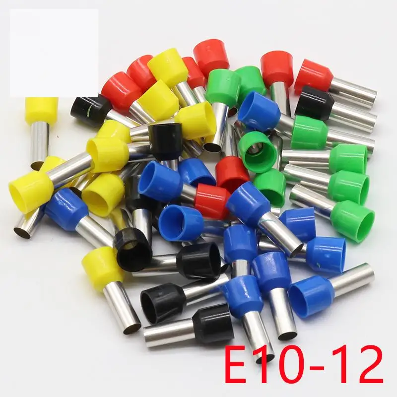 E10 12 Tube insulating font b Insulated b font terminals 10MM2 Cable Wire font b Connector
