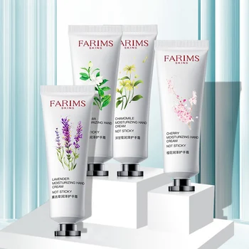 

4 Pcs/set Hand Cream Moisturizing Nourishing Skin Lighten Fine Lines Anti-Dry Anti-Aging Hand Care Cream New Year Gift 2020